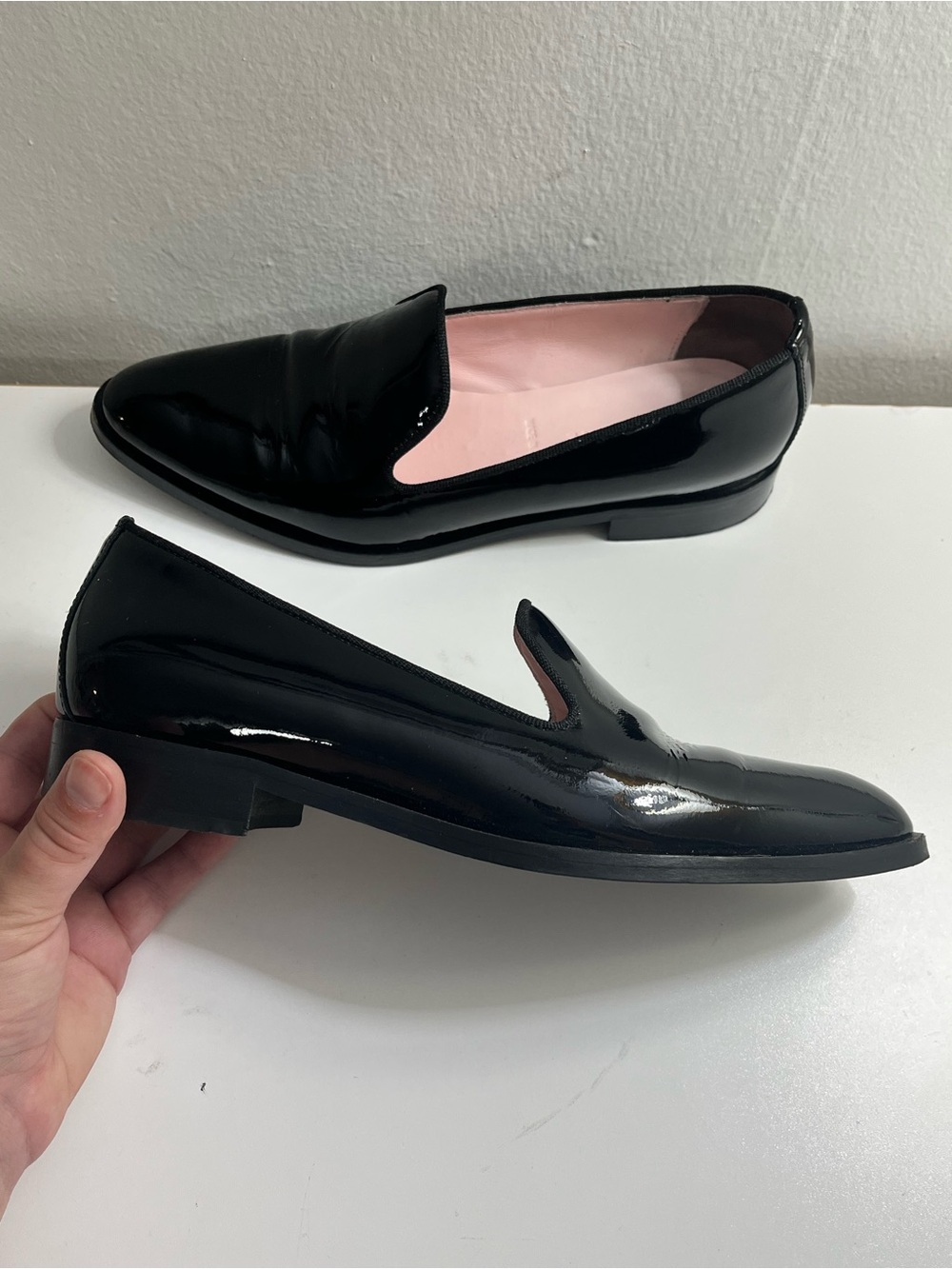 Everlane Modern Loafer Black Patent Leather Size 7.5